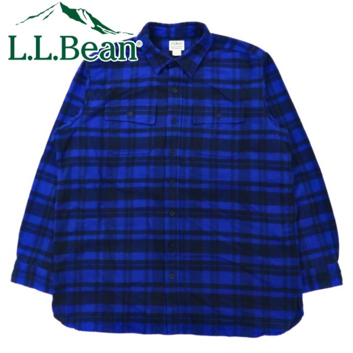 L.L.Bean シャミークロスシャツ ボタンダウンシャツ XL ブルー チェック コットン TRADITIONAL FIT スリランカ製 | Vintage.City Vintage Shops, Vintage Fashion Trends