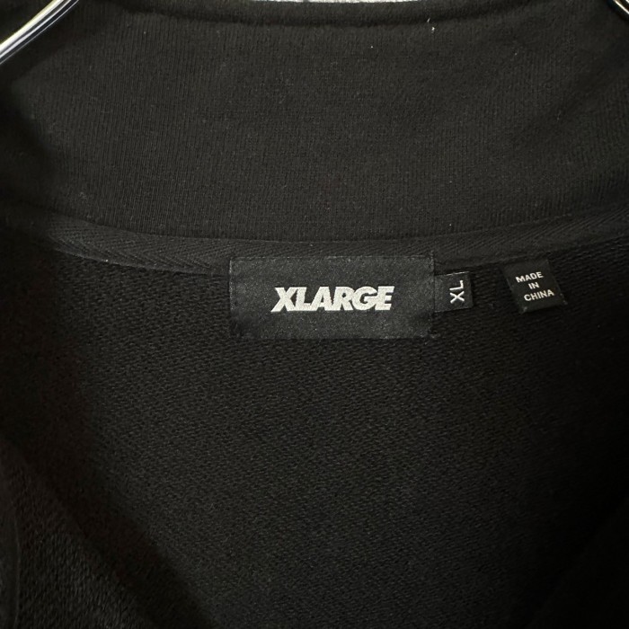 XLARGE エクストララージ スウェット XL 刺繍ロゴ ハーフジップ ...