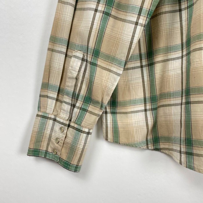 90s ラングラー チェックシャツ ウエスタン 古着 柄 緑 XL | Vintage.City 古着屋、古着コーデ情報を発信