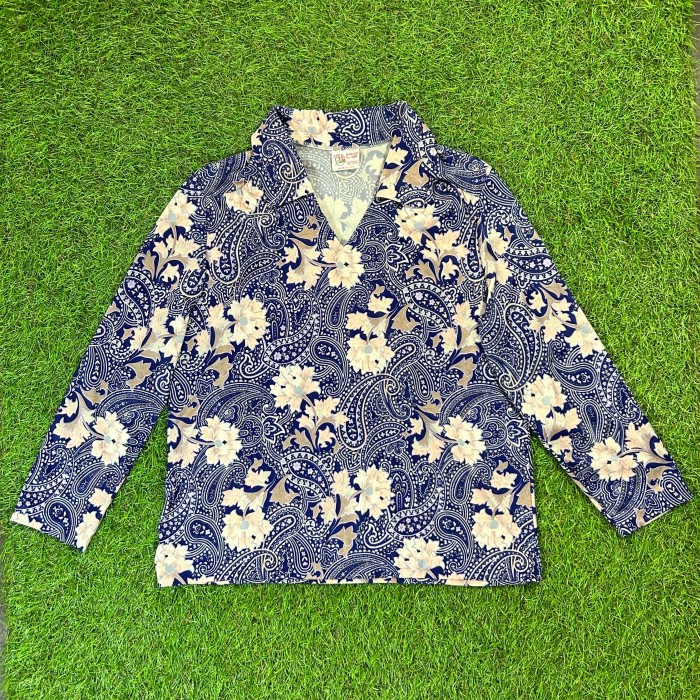 【Lady's】70s-80s 花柄 ペイズリー プルオーバー シャツ / Made In USA 古着 Vintage ヴィンテージ 大人 青 ピンク 長袖 トップス | Vintage.City Vintage Shops, Vintage Fashion Trends