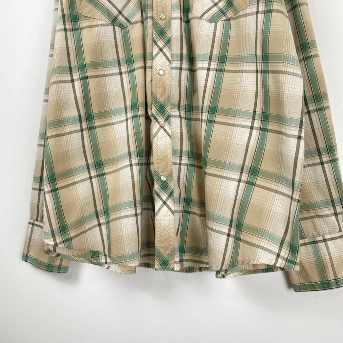 90s ラングラー チェックシャツ ウエスタン 古着 柄 緑 XL | Vintage.City 古着屋、古着コーデ情報を発信