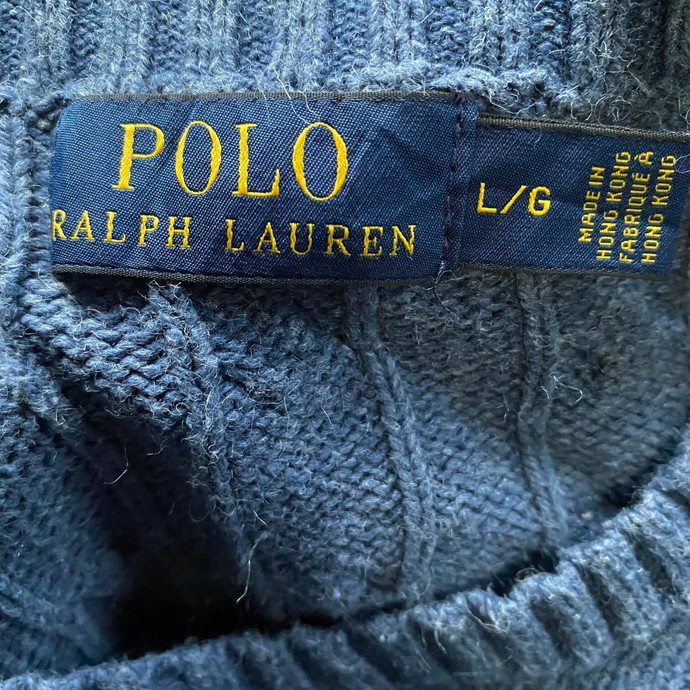 Polo Ralph Lauren ポロ ラルフローレン ケーブルニット シルク100