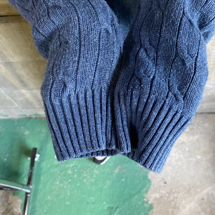 美品　シルク100%　ポロラルフローレン　ケーブル編み　ニット　セーター
