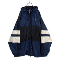 90s NIKE zip-up hooded nylon jacket | Vintage.City 古着屋、古着コーデ情報を発信