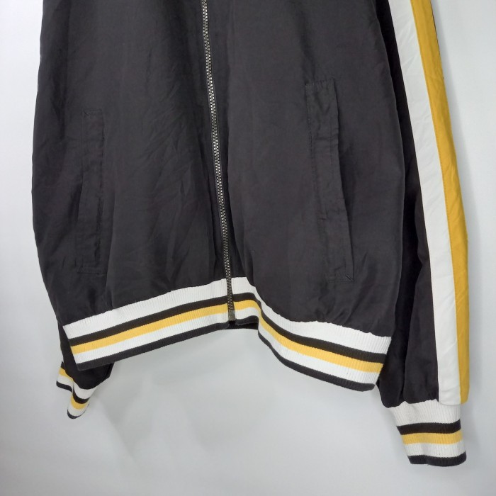 90s　プーマ　ナイロン　ブルゾン　MA-1　総メッシュ　襟ライン　ブラック　M | Vintage.City 古着屋、古着コーデ情報を発信