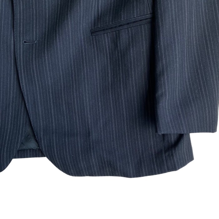 70s / Euro grey stripe wool tailored jacket テーラードジャケット | Vintage.City 古着屋、古着コーデ情報を発信