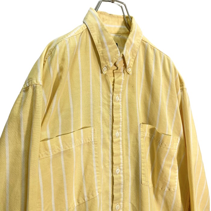 80s OLD GAP L/S BD cotton stripe shirt | Vintage.City 古着屋、古着コーデ情報を発信