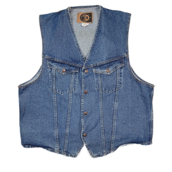 XLsize Denim vest  デニム ベスト 2398011 | Vintage.City 古着屋、古着コーデ情報を発信