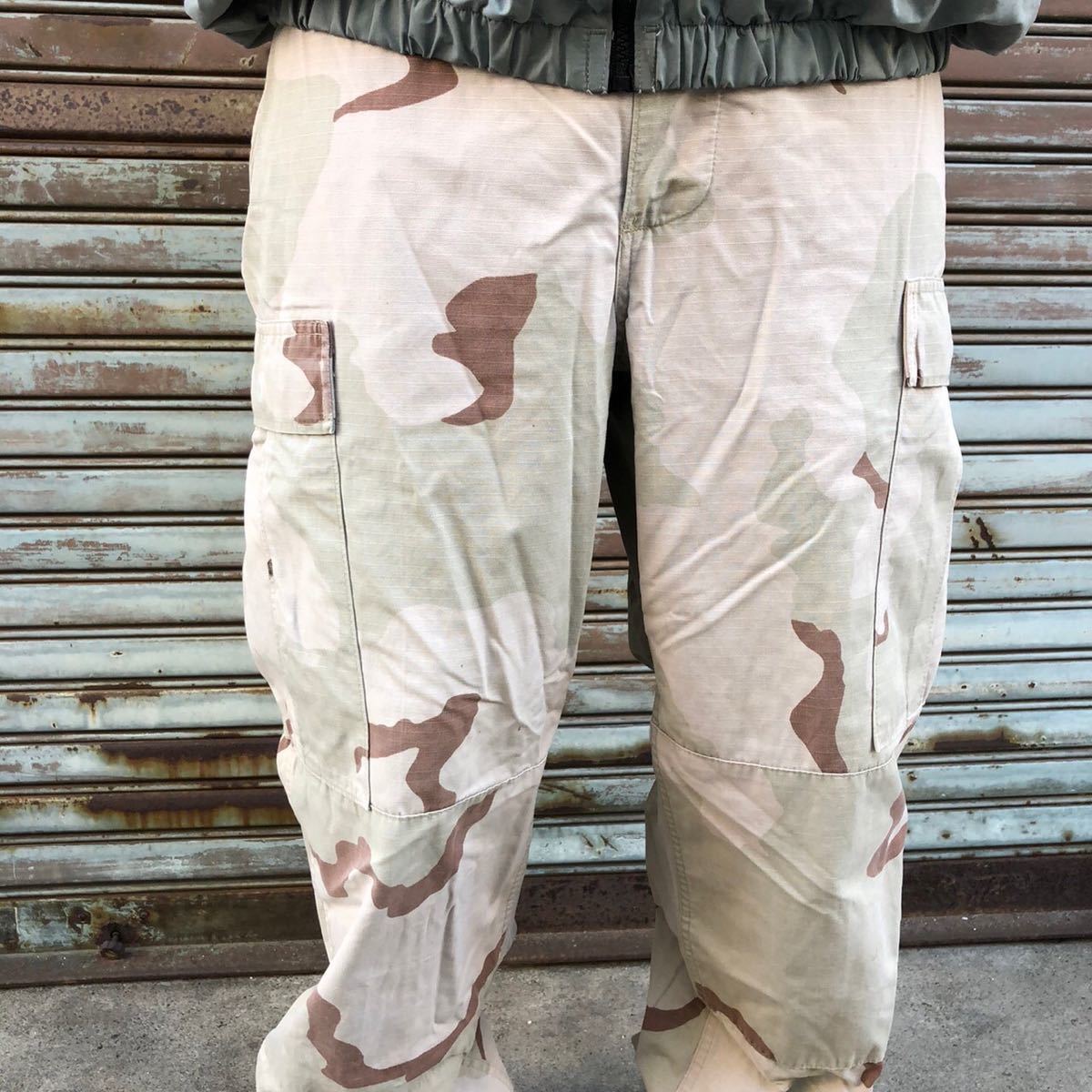 USARMY 米軍実物 ミリタリー 3Cデザートカモ迷彩カーゴパンツ S/R