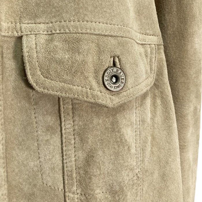 90-00s Eddie Bauer real suède tracker jacket | Vintage.City 古着屋、古着コーデ情報を発信