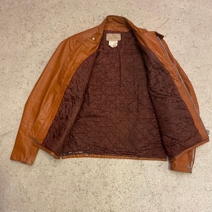 70-80s Sears single riders leather jacket | Vintage.City 古着屋、古着コーデ情報を発信