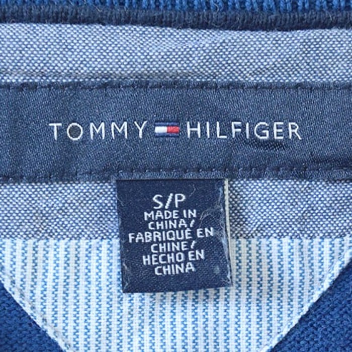 トミーヒルフィガー コットンニット Vネック セーター メンズS 青紺系 ボーダー柄 TOMMY HILFIGER ニット 古着 @CH0593 | Vintage.City Vintage Shops, Vintage Fashion Trends