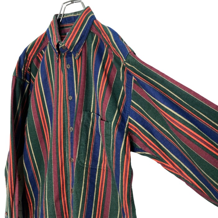 80-90s Woolrich L/S multicolored chamois shirt | Vintage.City 빈티지숍, 빈티지 코디 정보