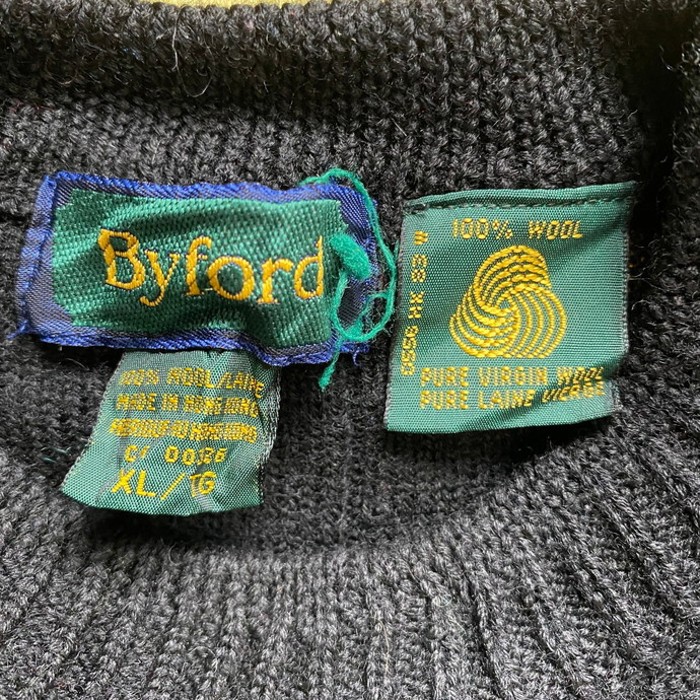 Byford 3D ストライプ ウールニットセーター メンズXL | Vintage.City 古着屋、古着コーデ情報を発信
