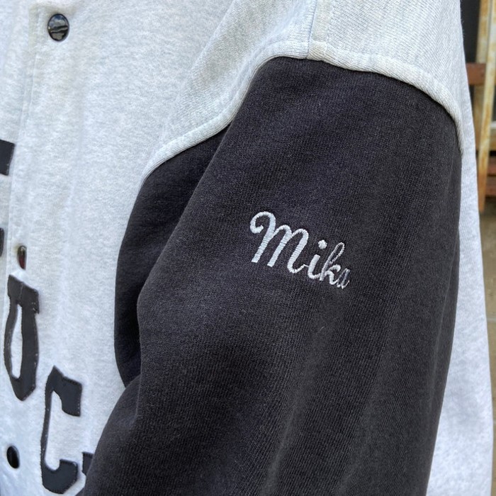 90年代 DEUCE 刺繍 ワッペン バックプリント スウェットスタジャン メンズXL | Vintage.City 古着屋、古着コーデ情報を発信