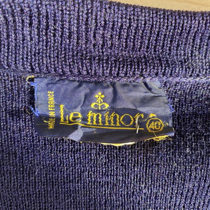 フランス製 LE Minor ルミノア ニットカーディガン レディースL相当 | Vintage.City 古着屋、古着コーデ情報を発信