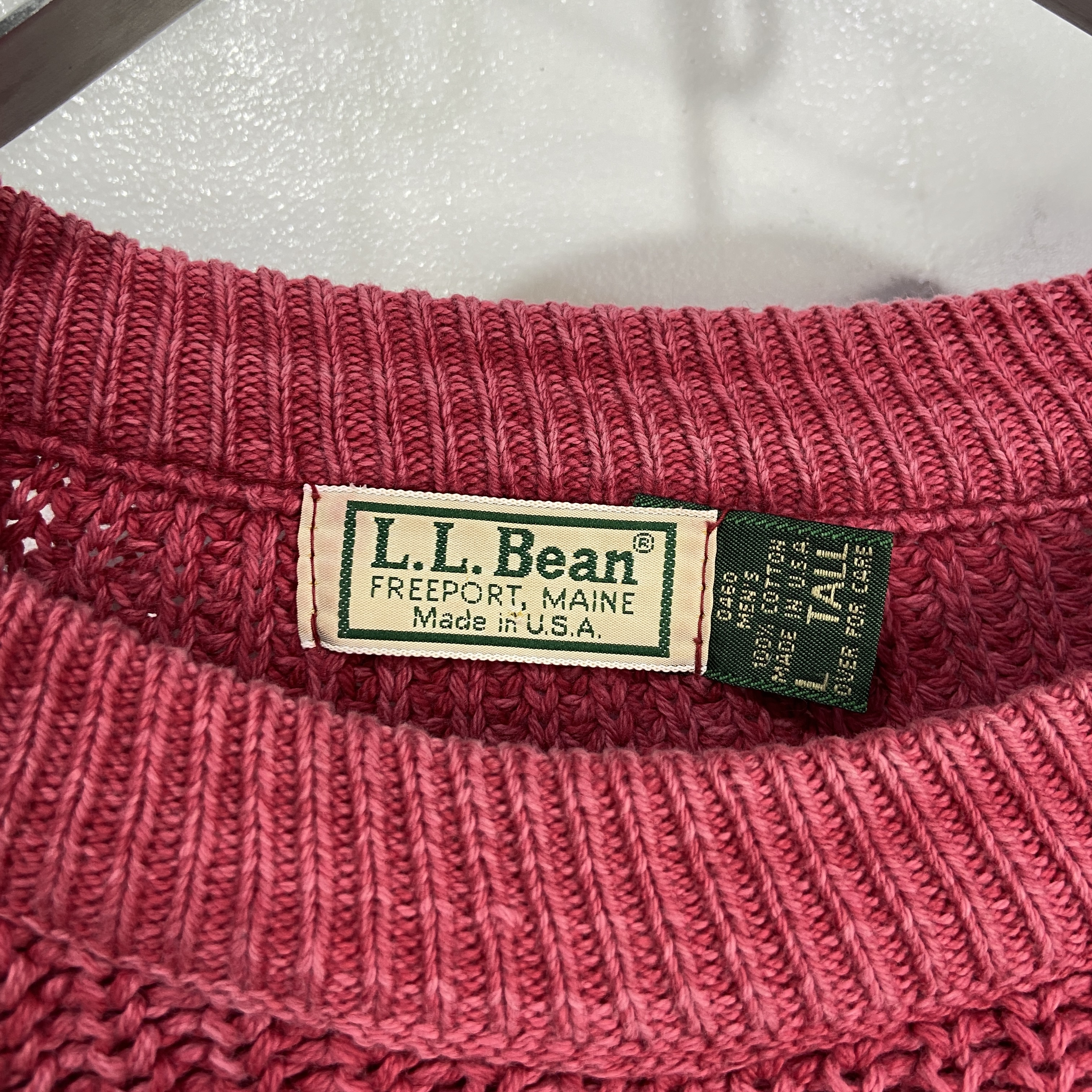％安い L.L.Bean◇s/メランジ/USA製/ローゲージ/セーター厚手