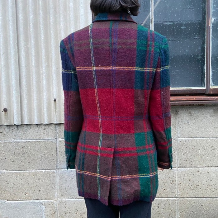 USA製 80年代 ラルフローレン チェック ウール テーラードジャケット レディースL相当 | Vintage.City 古着屋、古着コーデ情報を発信