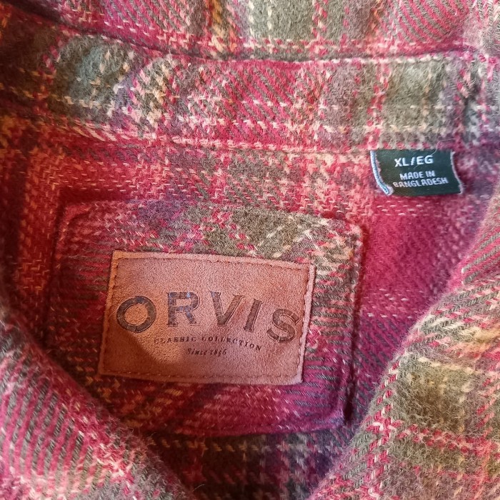 ORVIS チェック フランネルシャツ used [212137] | Vintage.City 古着屋、古着コーデ情報を発信