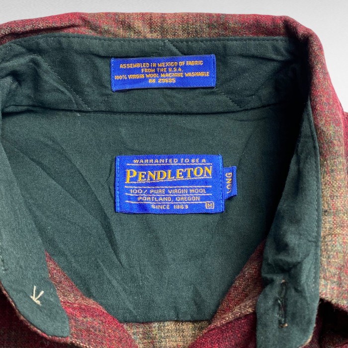 【90's】 ペンドルトン M オンブレチェック 長袖ウールシャツ | Vintage.City 古着屋、古着コーデ情報を発信