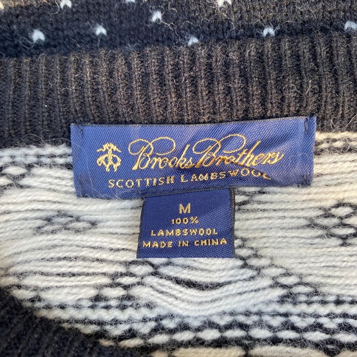 Brooks Brothers ブルックスブラザー ノルディック柄 ウールニットセーター メンズM | Vintage.City 古着屋、古着コーデ情報を発信