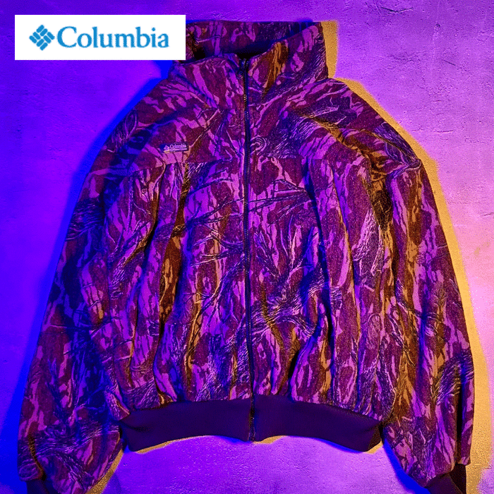 Columbia コロンビア ジップアップ ジャケット 総柄 木柄 | Vintage.City 古着屋、古着コーデ情報を発信