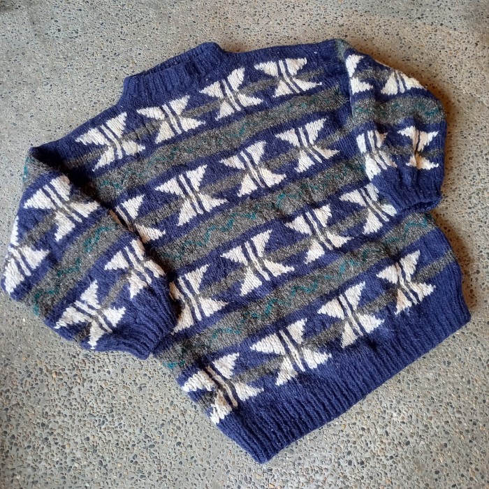 南米製 エスニック ハンドニットセーター used [201021] | Vintage.City 古着屋、古着コーデ情報を発信
