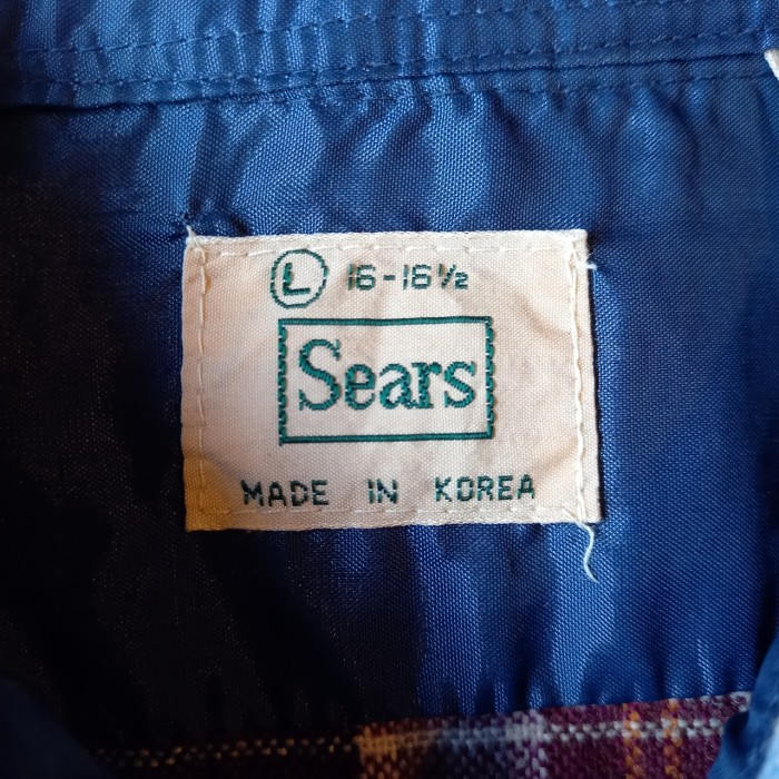 Sears アクリルチェックシャツ used [201005] | Vintage.City 古着屋、古着コーデ情報を発信