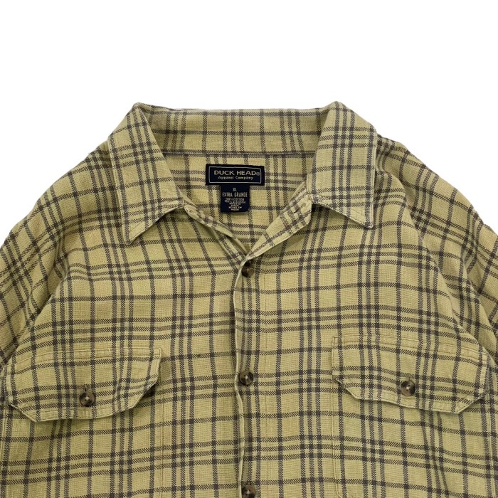 1990's open collar check shirt #C647 | Vintage.City 古着屋、古着コーデ情報を発信