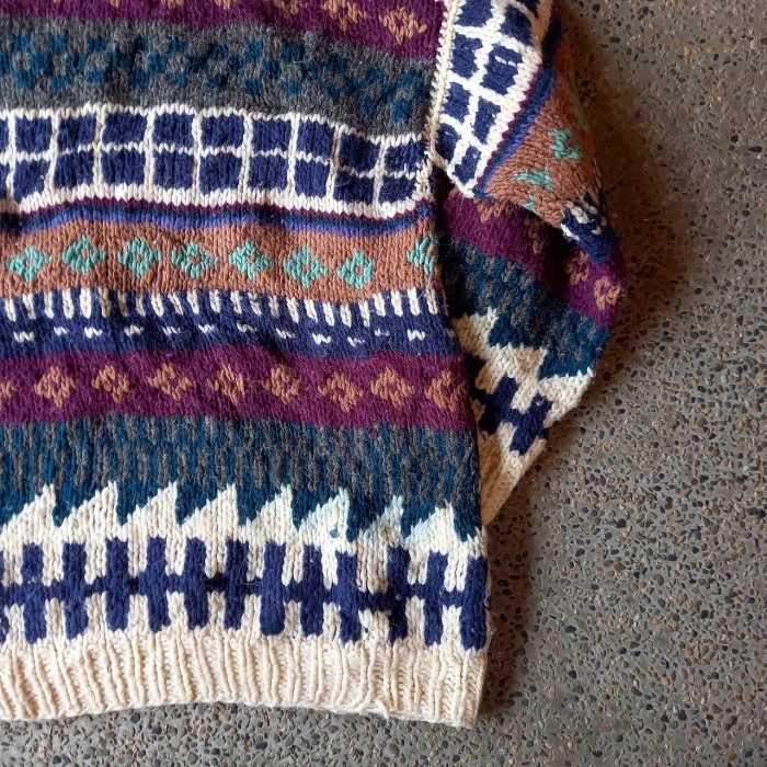 南米製 エスニック ハンドニットセーター used [201022] | Vintage.City 古着屋、古着コーデ情報を発信