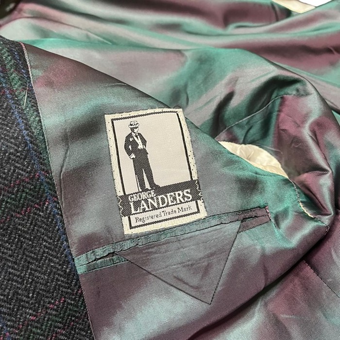 【Used】ヘリンボーンチェックツイードジャケット | Vintage.City 古着屋、古着コーデ情報を発信