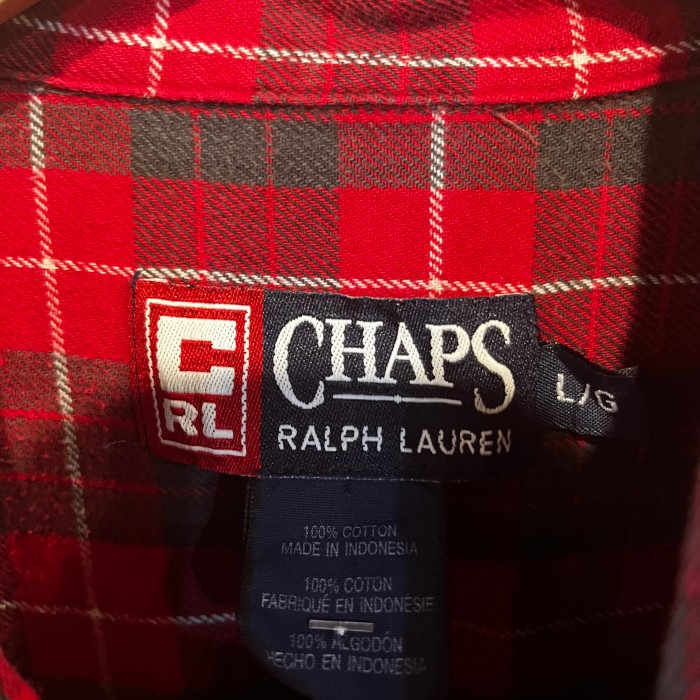 CHAPS Ralph Lauren check flannel BD shirt | Vintage.City 古着屋、古着コーデ情報を発信