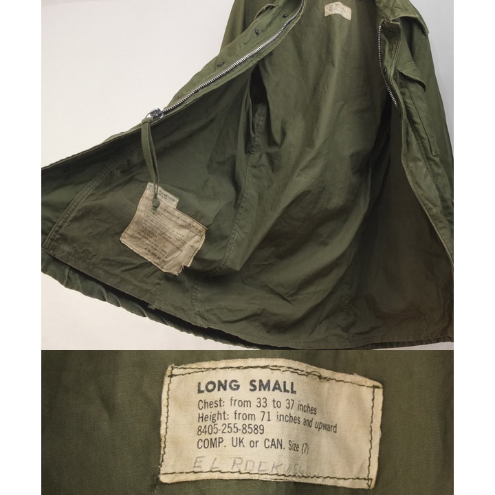 M-1951 フィールドジャケット SL 袖リペア 米軍 実物 60's ミリタリー