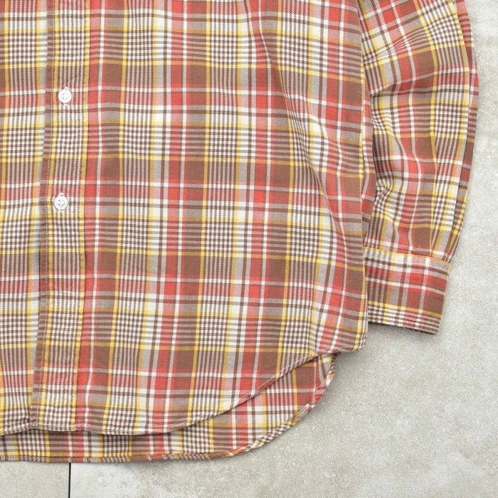 メンズ Mサイズ 80s ヴィンテージ  ゴールデンベル チェック ワークシャツ コットン 80's GoldenBell cotton check work shirt | Vintage.City 古着屋、古着コーデ情報を発信