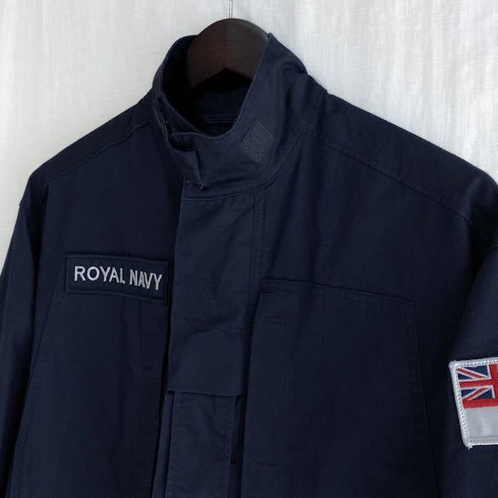 美品 イギリス軍 コンバット ジップアップ シャツ ジャケット 160 ロイヤルネイビー RAF ホワイトエンサイン ユーロ ヴィンテージ | Vintage.City 古着屋、古着コーデ情報を発信