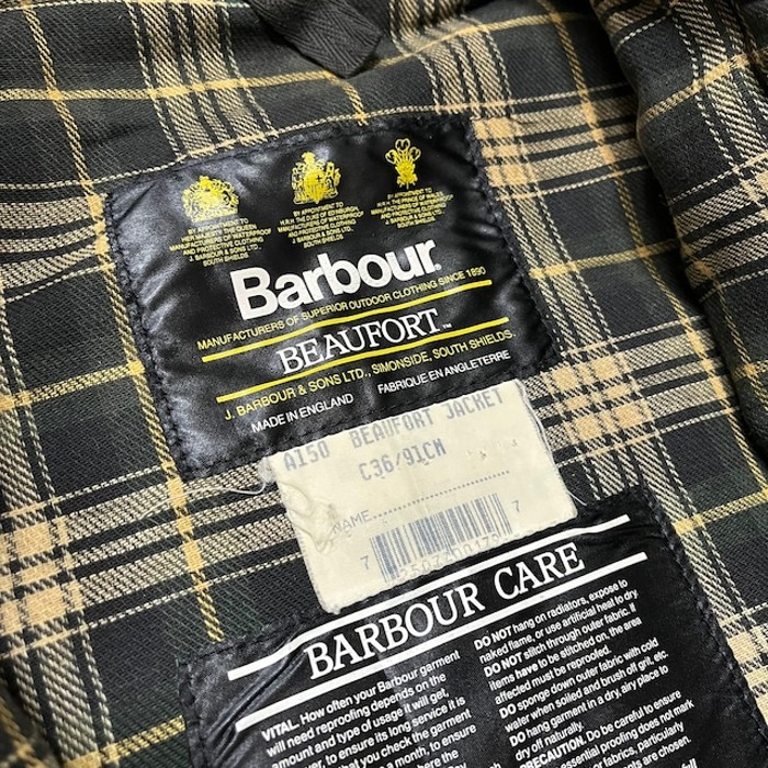 【Barbour】1990's ワックスコットンジャケット BEAUFORT オリーブ | Vintage.City 古着屋、古着コーデ情報を発信