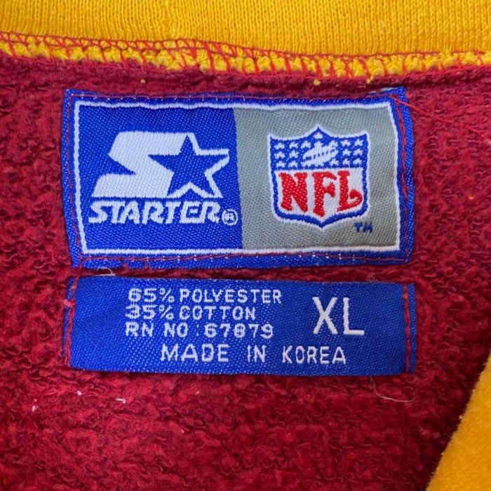 90s STARTER NFL レッドスキンズ 刺繍 ワッペン パーカー 赤XL | Vintage.City 古着屋、古着コーデ情報を発信