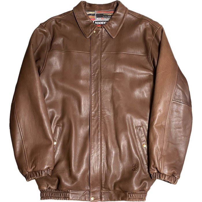 激レア PHENOMENON 2005年モデル ラムレザージャケット ブラウン XXLサイズ | Vintage.City 古着屋、古着コーデ情報を発信
