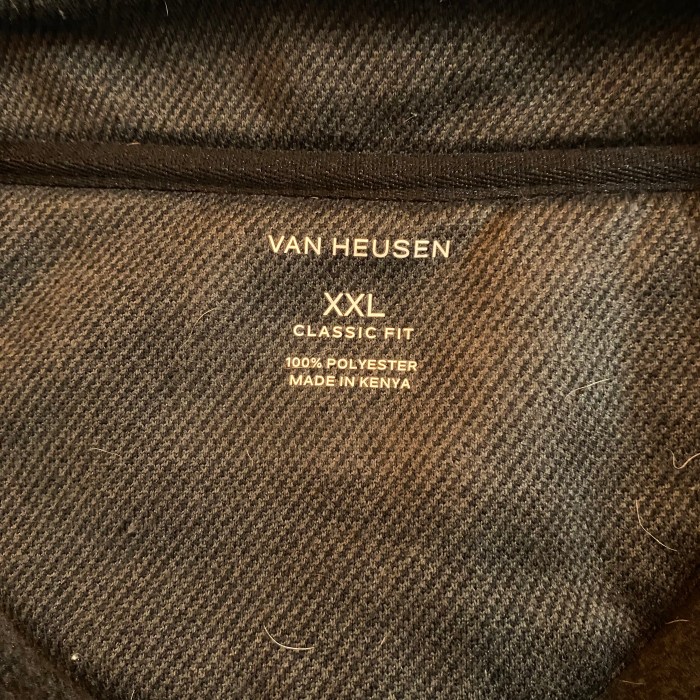 バン・ヒューゼン Van Heusen ハーフジップ ダークグレー XXL オーバーサイズ | Vintage.City 古着屋、古着コーデ情報を発信