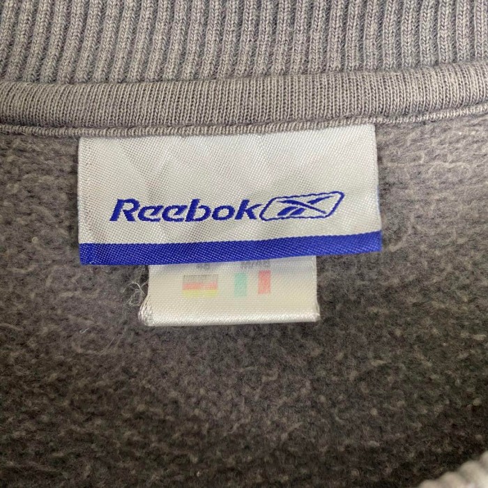 レトロ 90s Reebok センターロゴ刺繍 パイピング スウェット グレーM | Vintage.City 古着屋、古着コーデ情報を発信