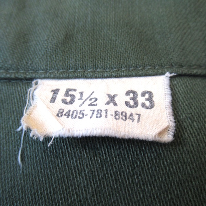 67S U.S.AIRFORCE 米軍 OG-107 ユーティリティシャツ【15 1/2×33】 | Vintage.City 古着屋、古着コーデ情報を発信