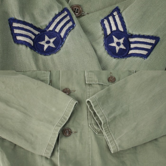 コットン ユーティティシャツ USAF 筒袖 民生品  ミリタリーシャツ [9018121] | Vintage.City 古着屋、古着コーデ情報を発信