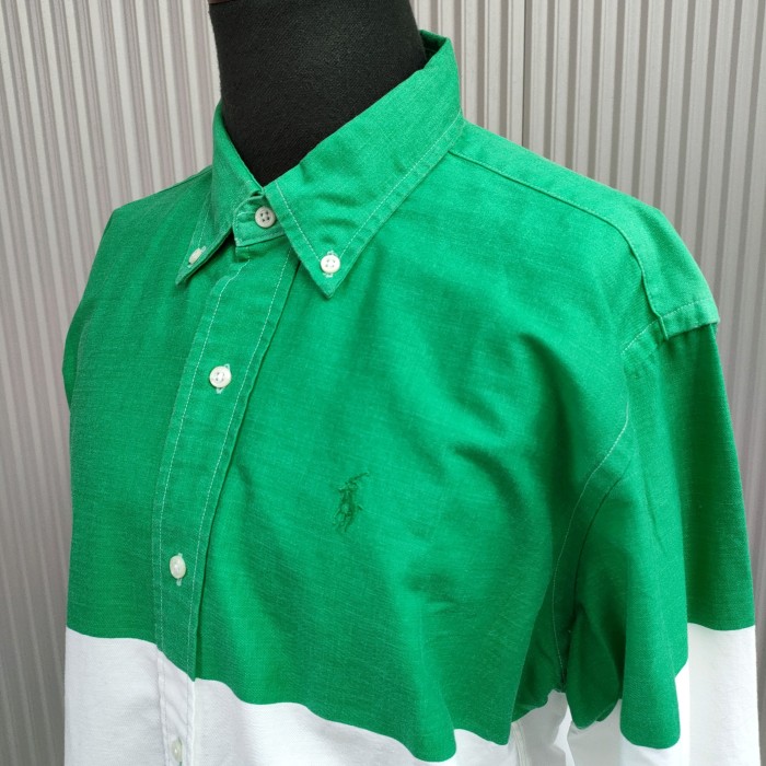 【80s90sUSA製】美品ラルフローレン マルチ ボーダー BDシャツ | Vintage.City 빈티지숍, 빈티지 코디 정보