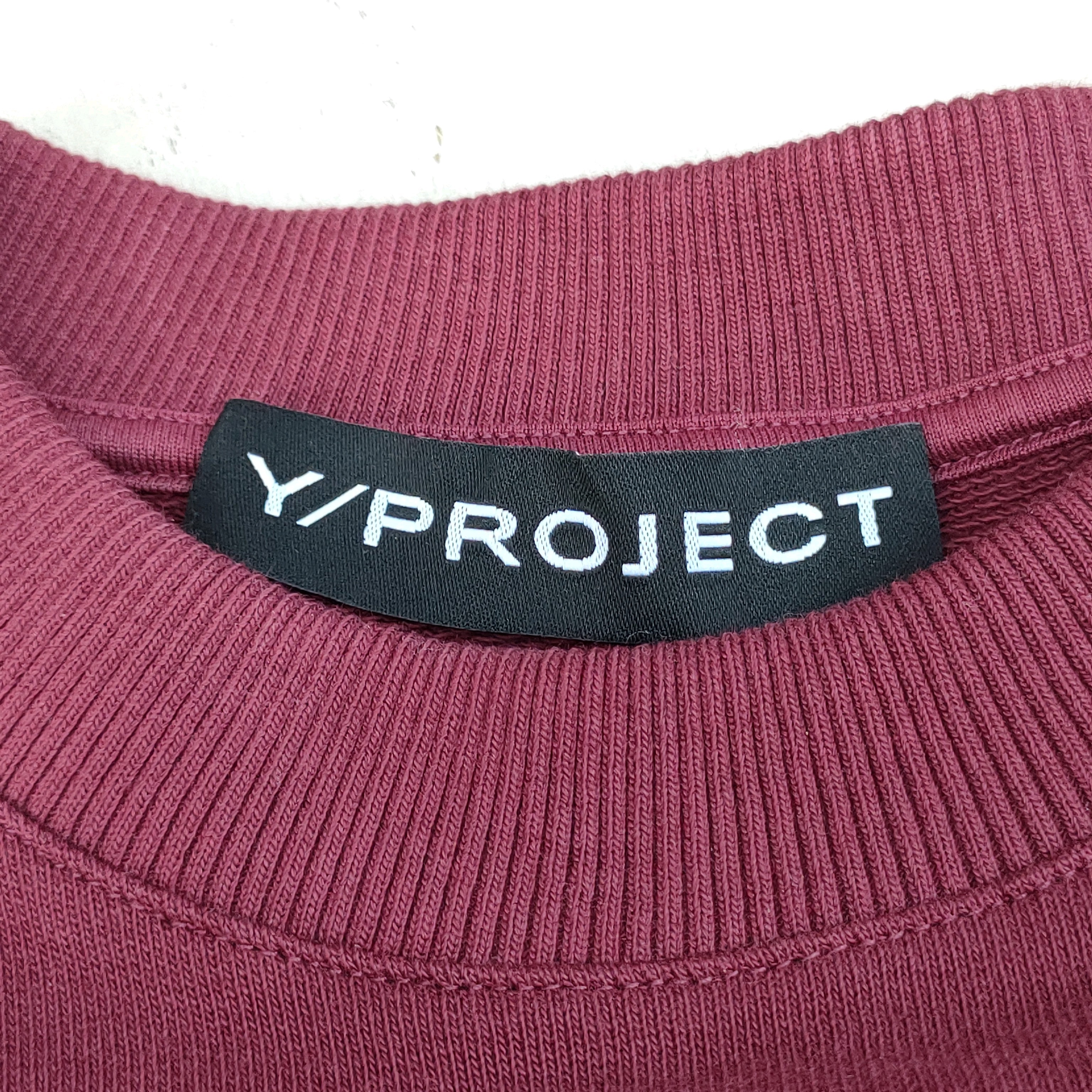 y/project ワインレッド スウェット