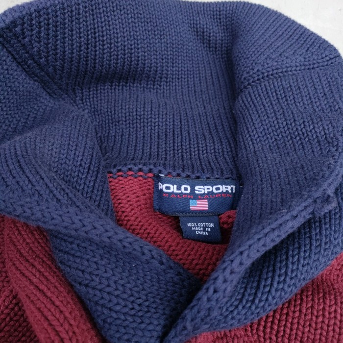【90s】美品ポロスポーツ ラルフローレン ショールカラー ニット セーター | Vintage.City 古着屋、古着コーデ情報を発信
