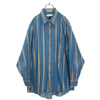 90s HENRY GRETHEL L/S stripe design shirt | Vintage.City 古着屋、古着コーデ情報を発信