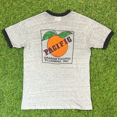 【Lady's】80s ORANGE PACIFIC PLUMBING, INC 企業 リンガー Tシャツ / Made In USA Vintage ヴィンテージ 古着 ティーシャツ T-Shirt | Vintage.City 古着屋、古着コーデ情報を発信