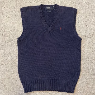 Ralph Lauren vest knit sweater | Vintage.City 古着屋、古着コーデ情報を発信