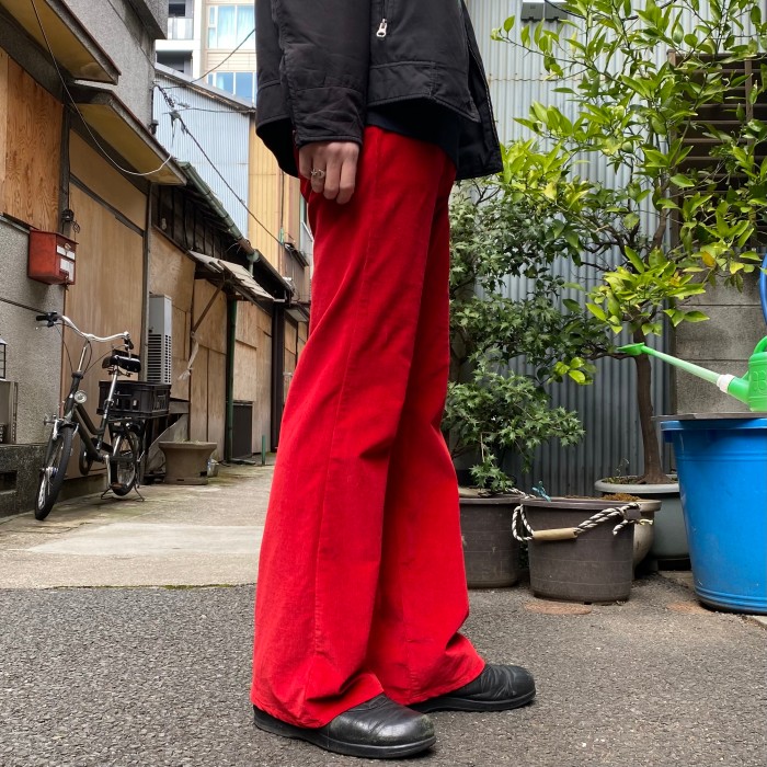 90~00's / 《GAP》red corduroy flare pants | Vintage.City