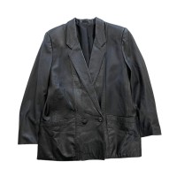 2000's leather tailored jacket #C704 | Vintage.City 古着屋、古着コーデ情報を発信
